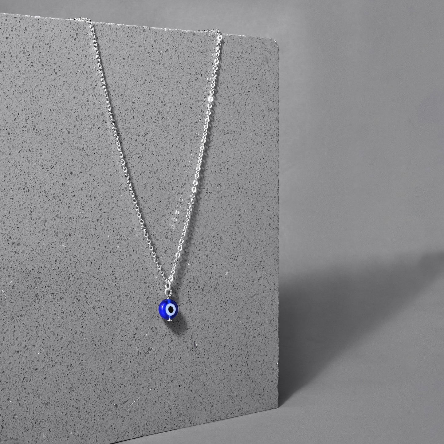 London Women's Blue Evil Eye Pendant Necklace