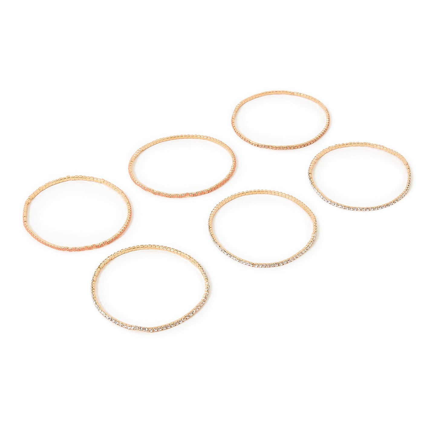 London Women's Multi Sparkle Stretch Pack of 6