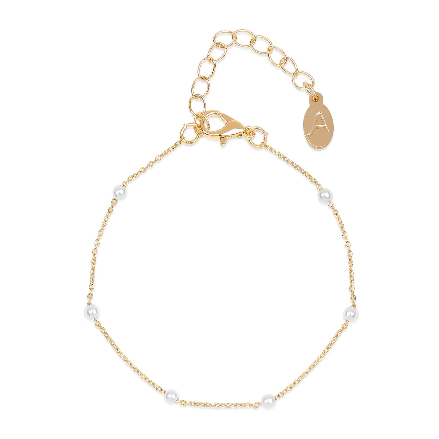 London Women's Green Pearl Bracelet