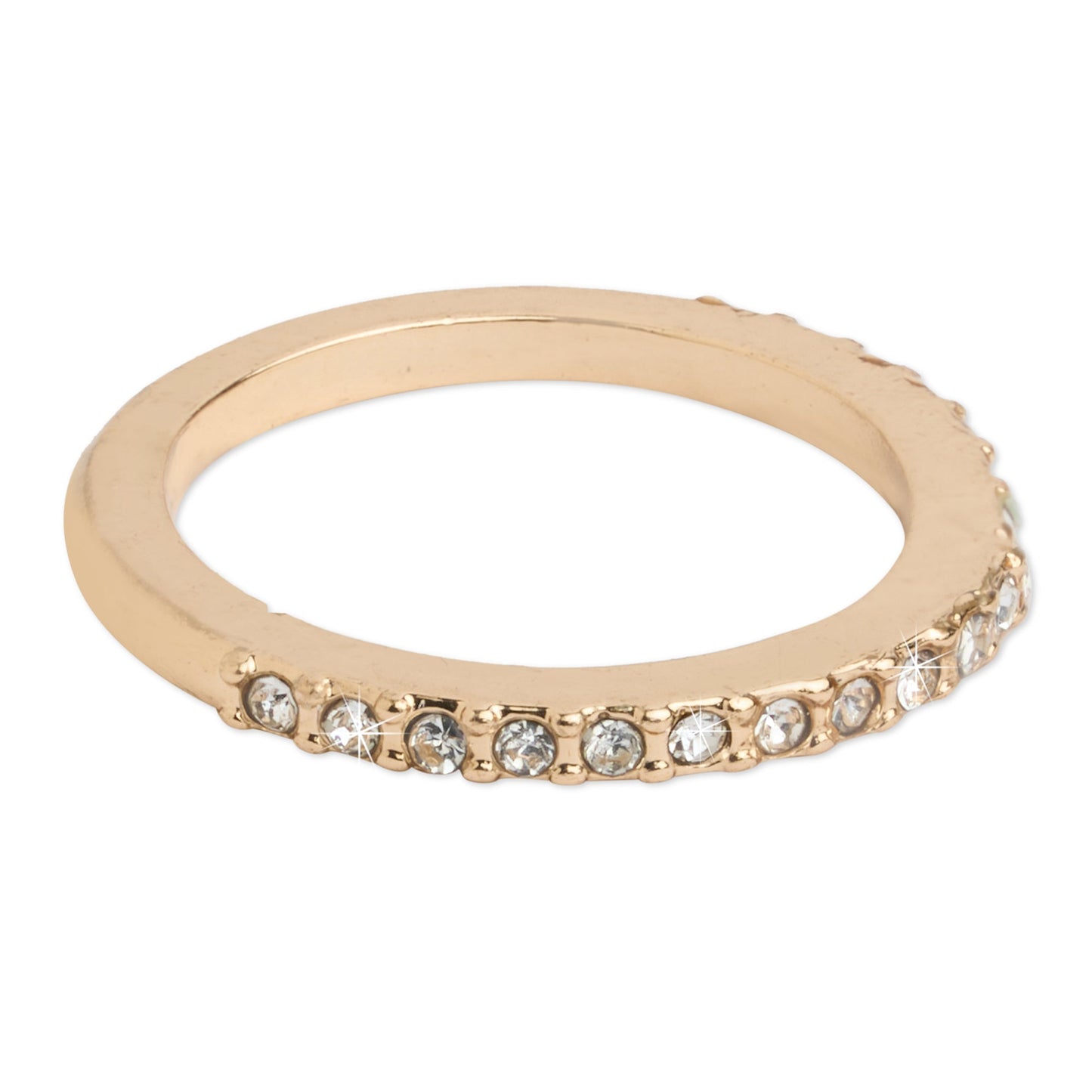 London Women's Gold Crystal Ring Pack Large