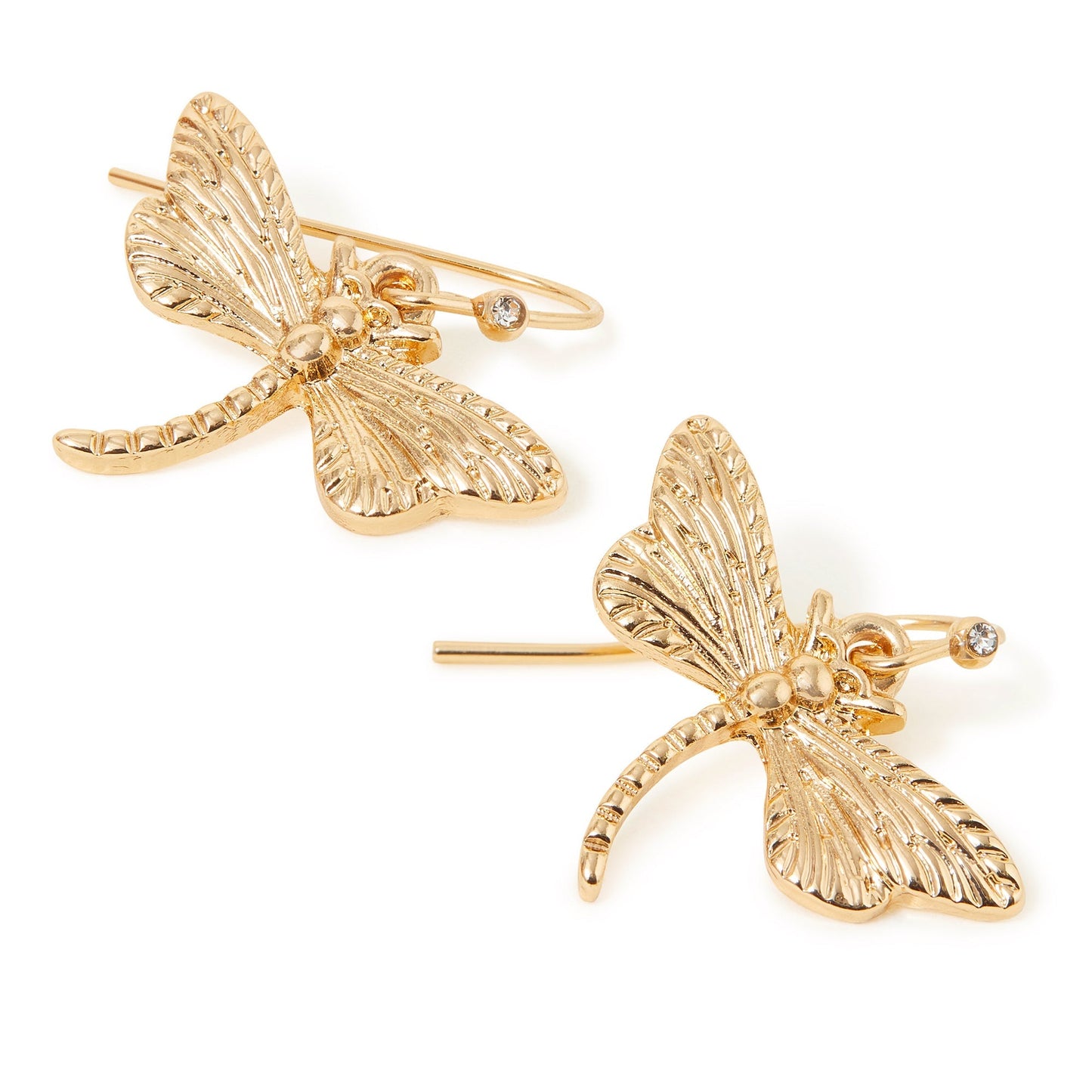 London Women's Dragonfly Short Drop Earrings