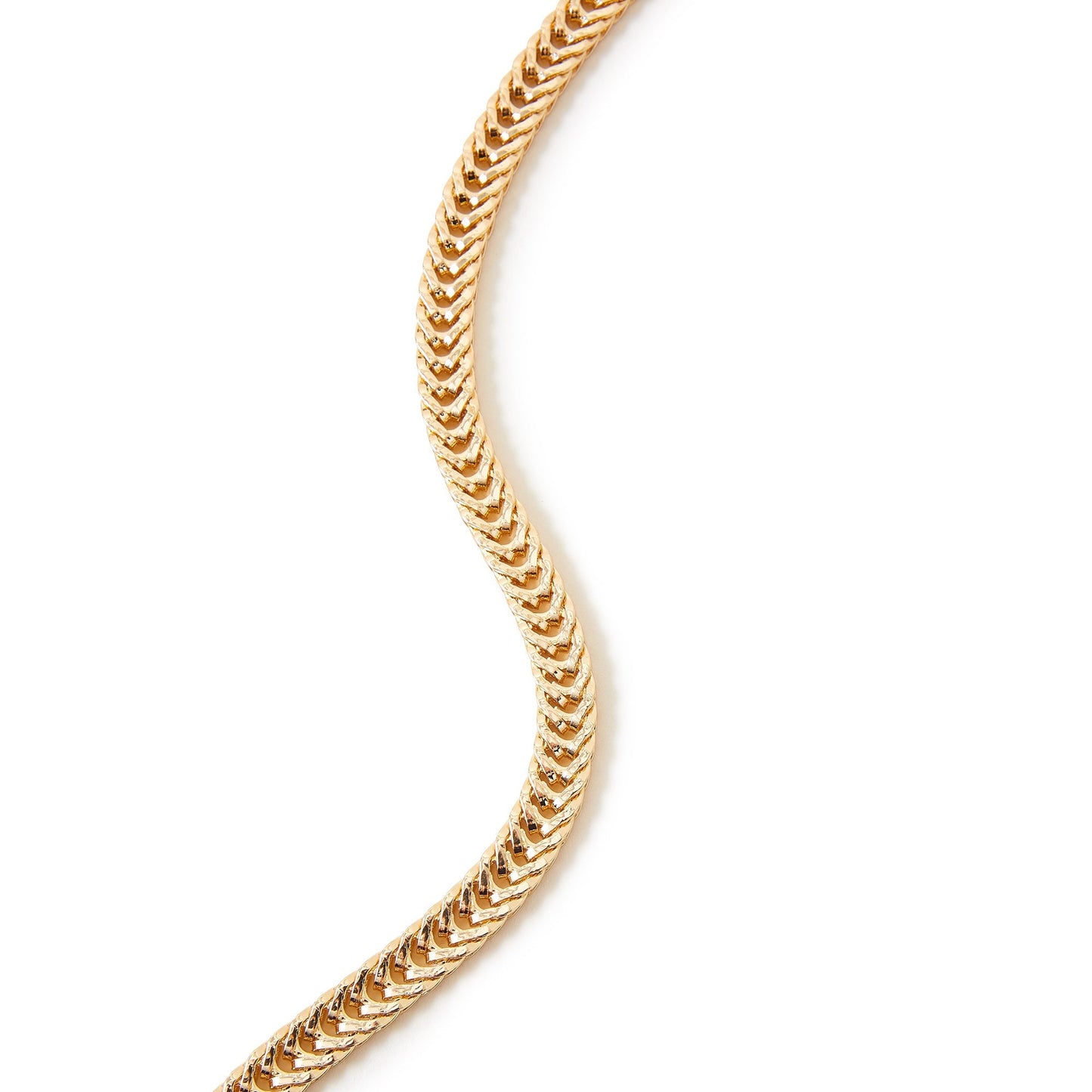 London Women's Gold Weaved Chain Necklace