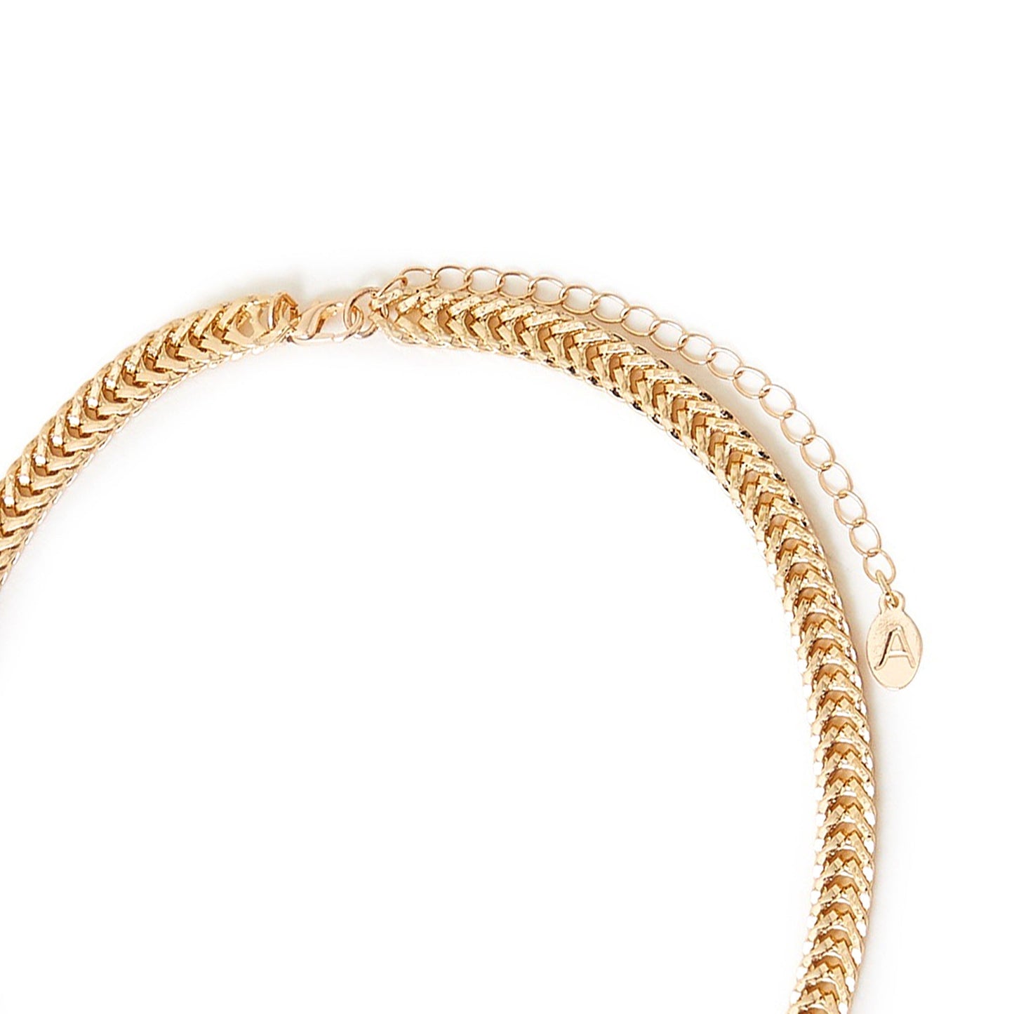 London Women's Gold Weaved Chain Necklace