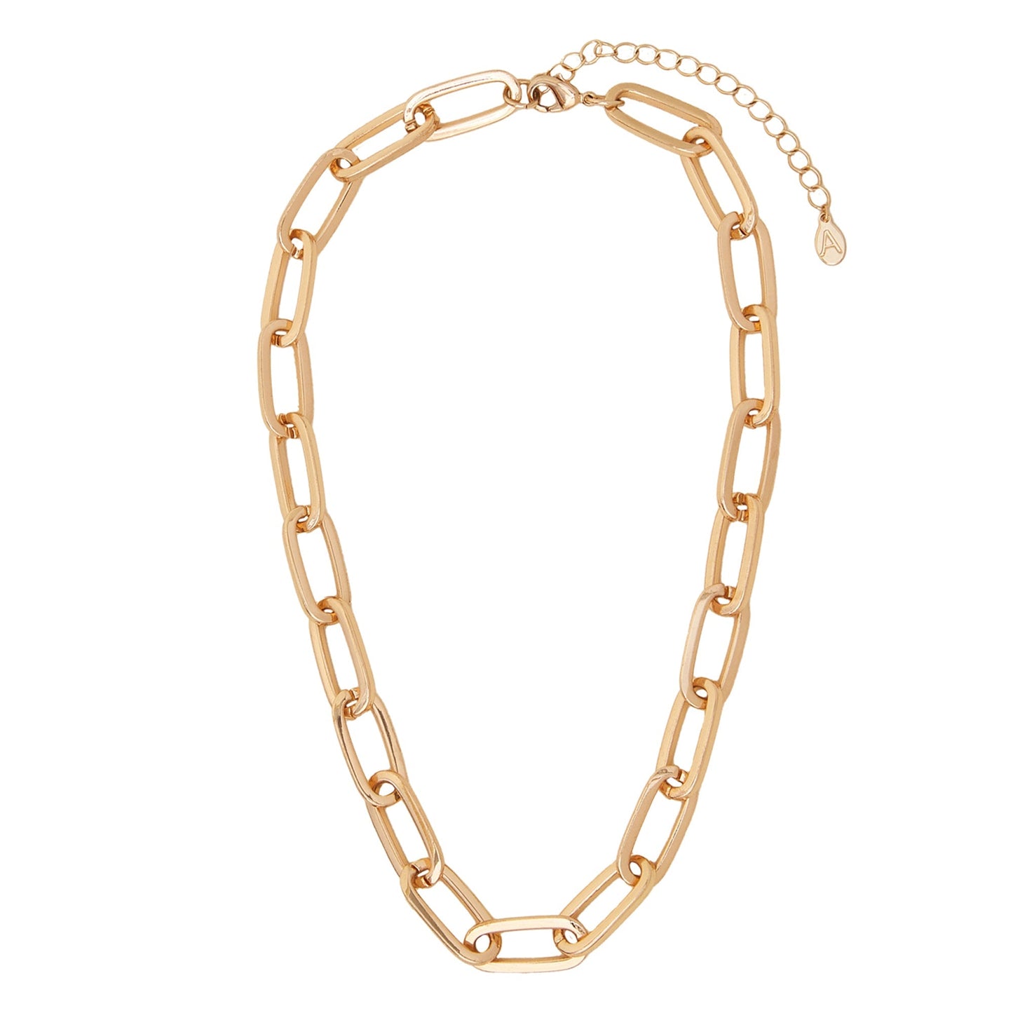 London Women Gold Chain Link Necklace Gold