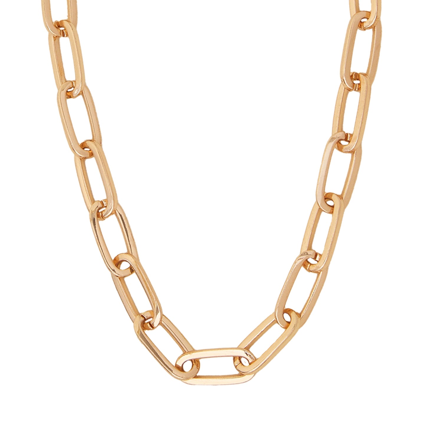 London Women Gold Chain Link Necklace Gold