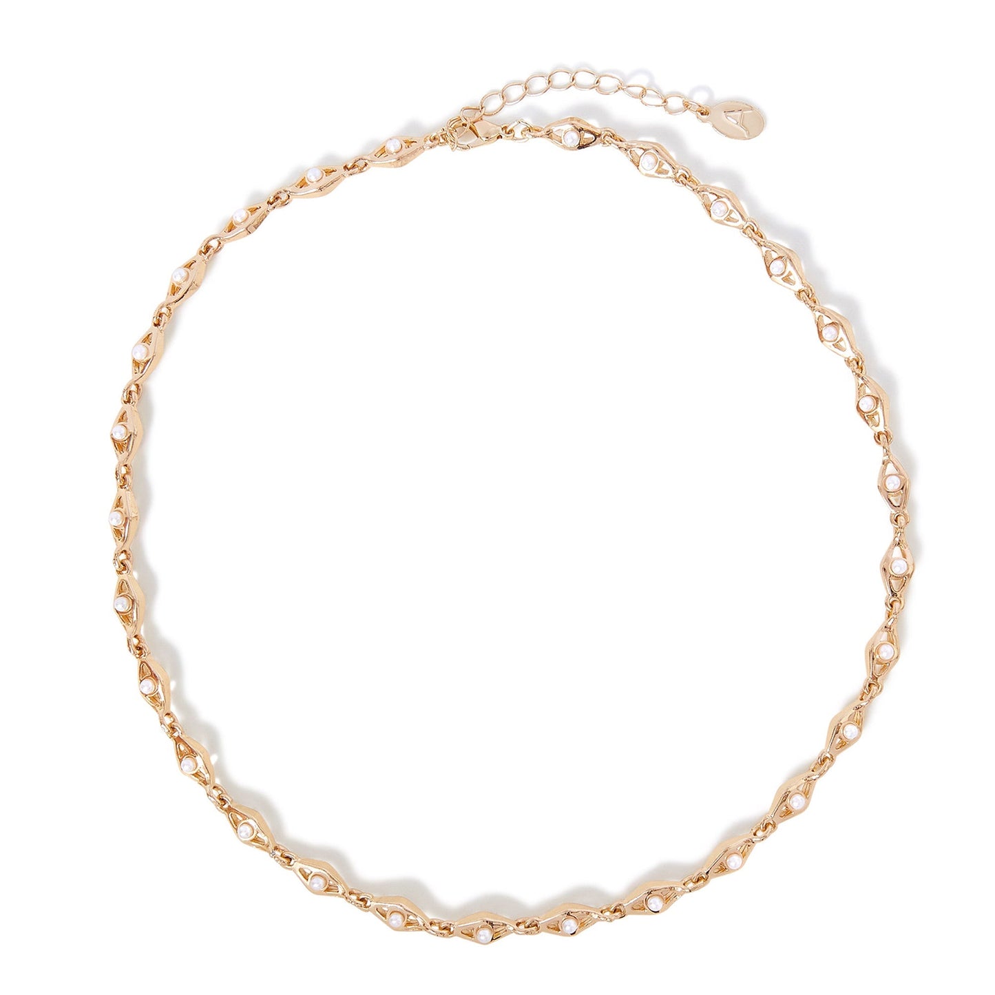 London Women's Pearl Detail Chain Necklace