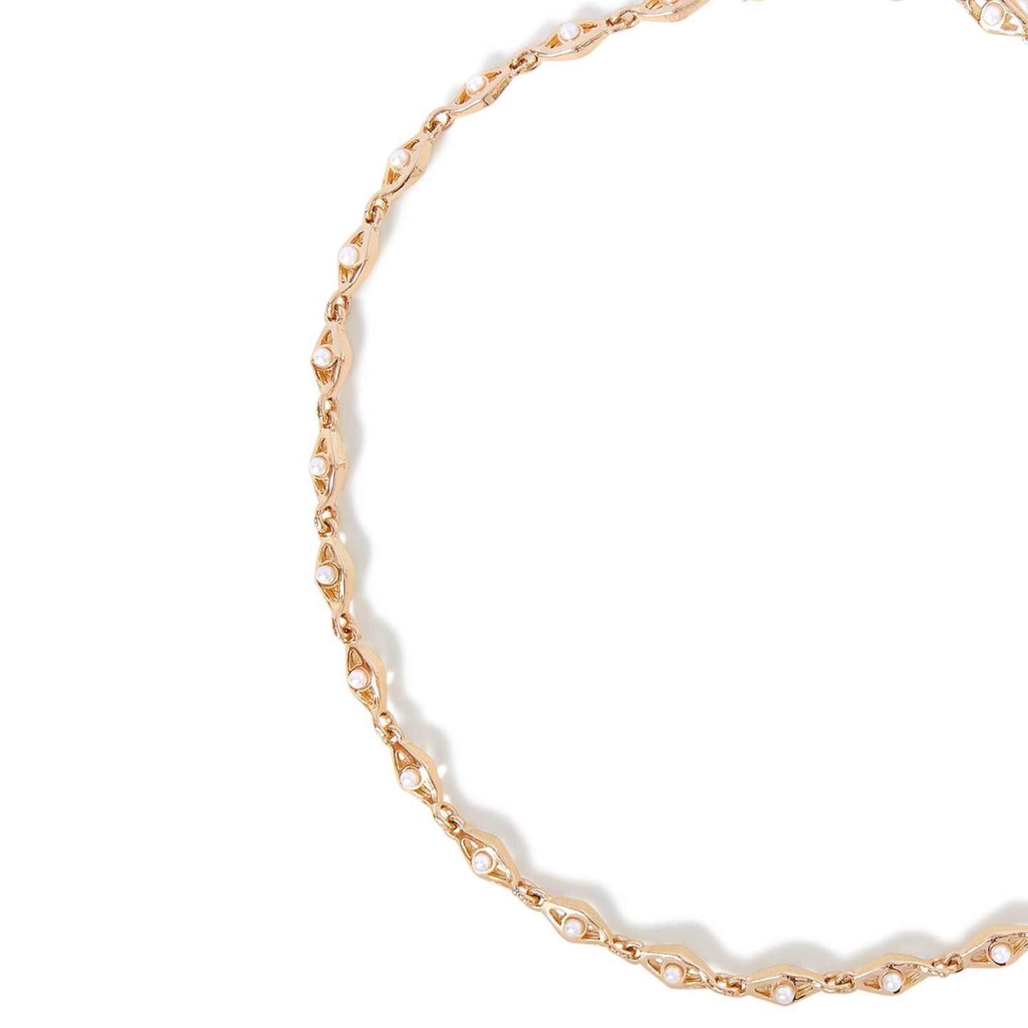London Women's Pearl Detail Chain Necklace