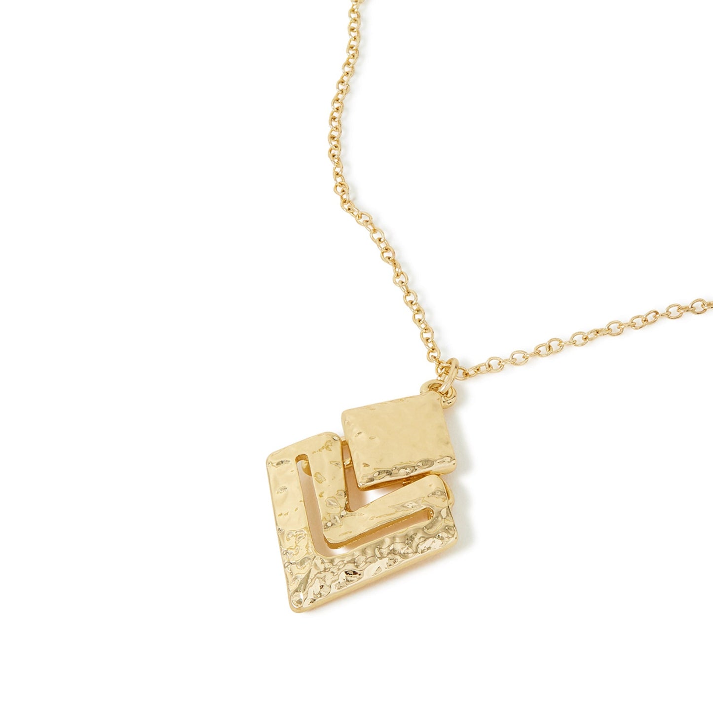 London Women's Gold Diamond Cut Out Pendant Necklace