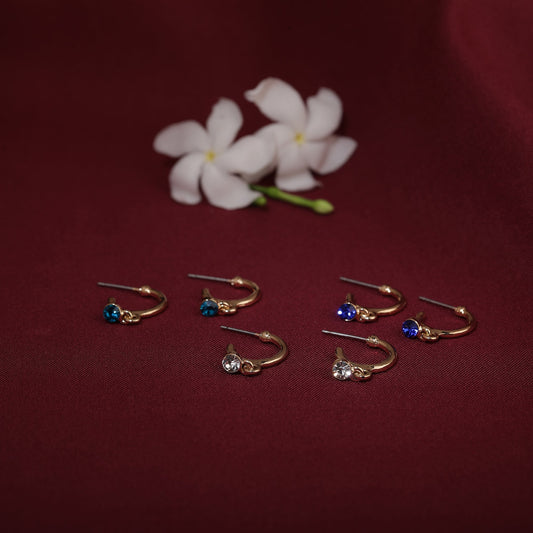 London 3 X Ombre Gems Hoop Pack