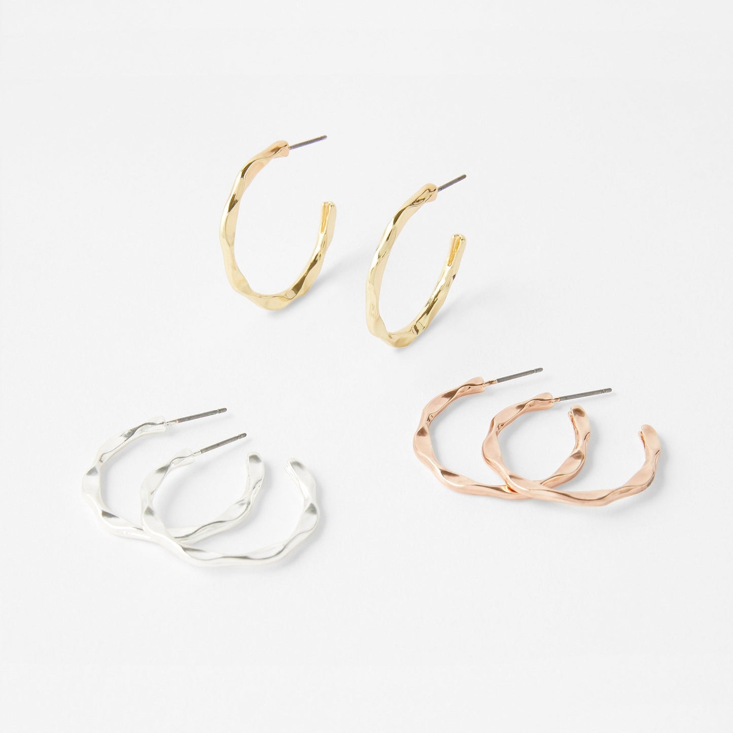 London 3 X Mixed Metal Hoop Pack