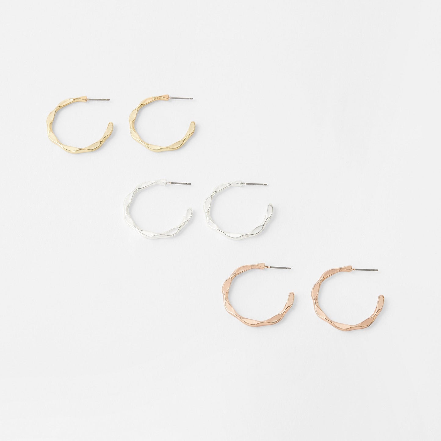 London 3 X Mixed Metal Hoop Pack