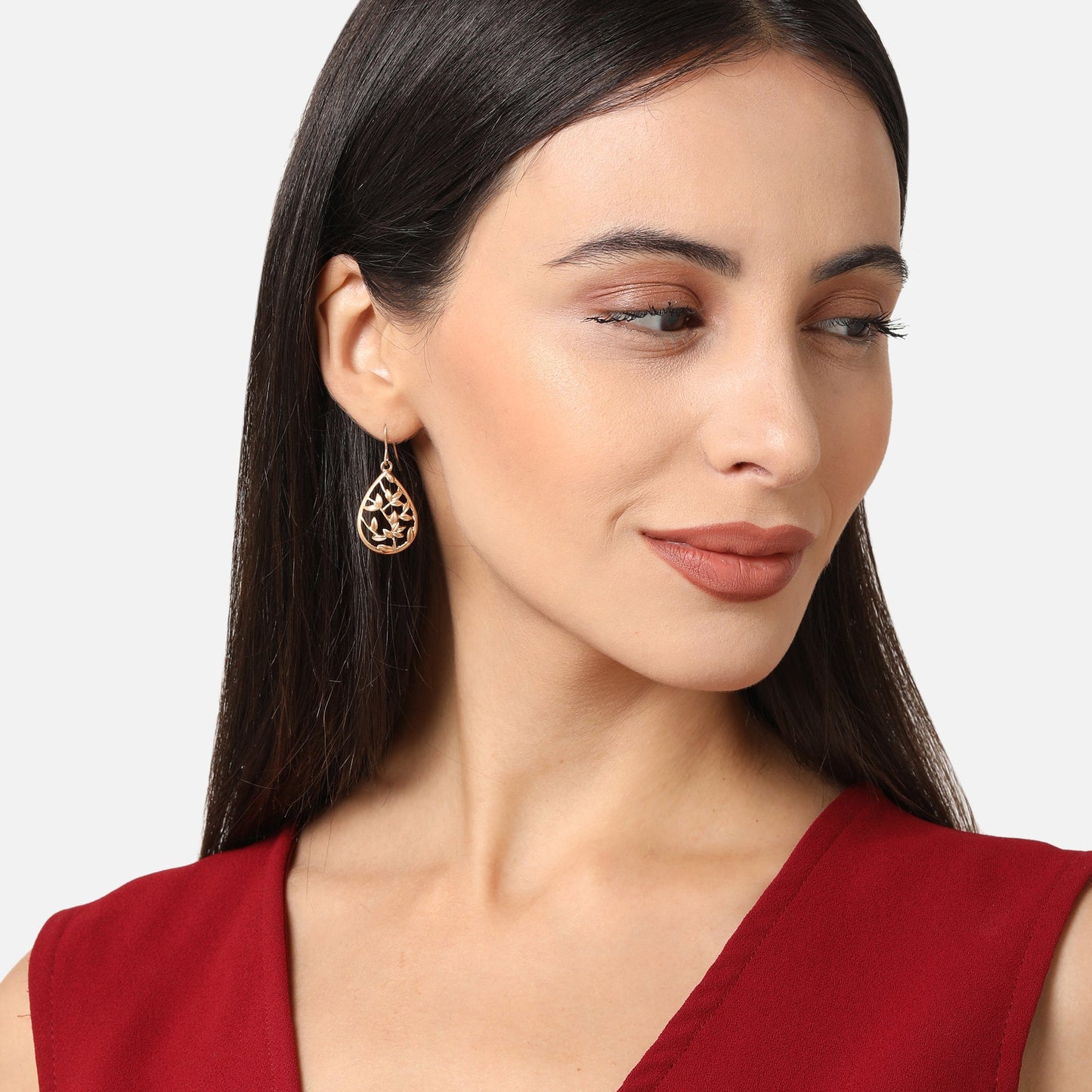 London Women's Leaf Teardrop Earring