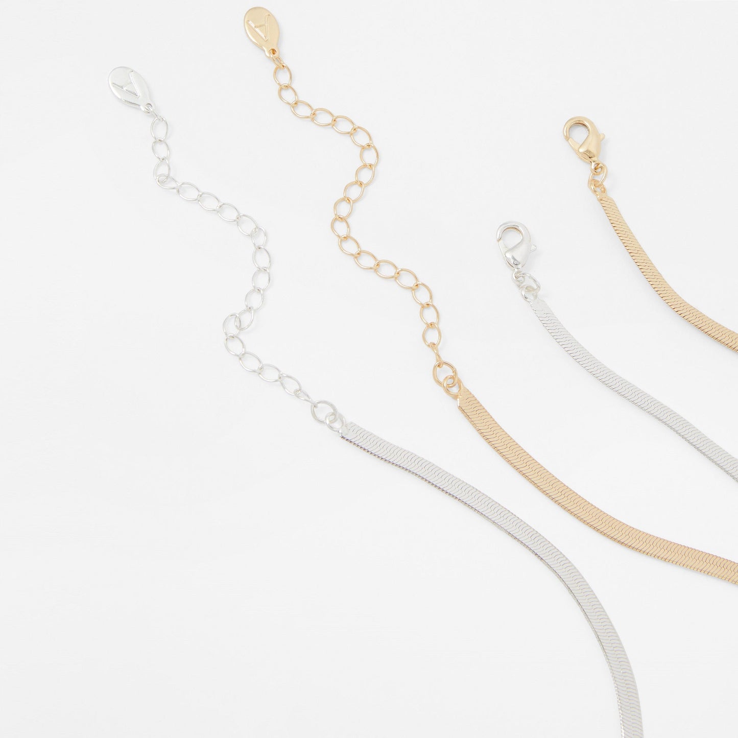 London Women's Pack Of 2 Snake Chain Necklaces