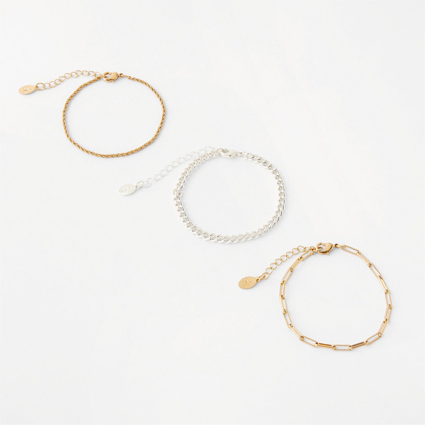 London Women's Set of 3 Chain Bracelets