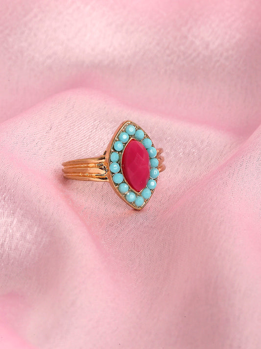 London Women's Island Vibe Navette Statement Ring Medium