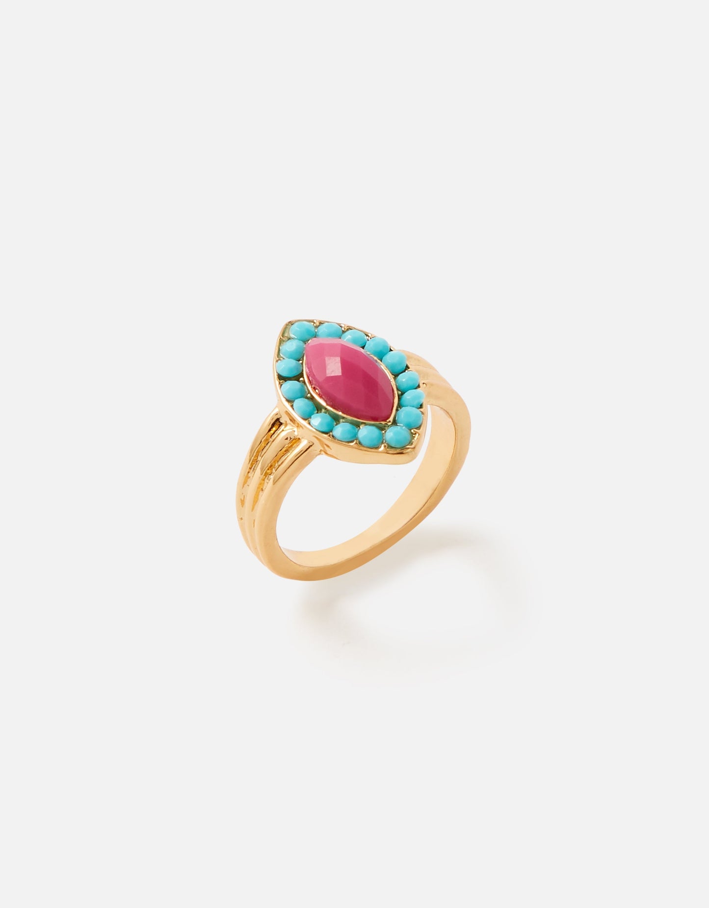 London Women's Island Vibe Navette Statement Ring Medium