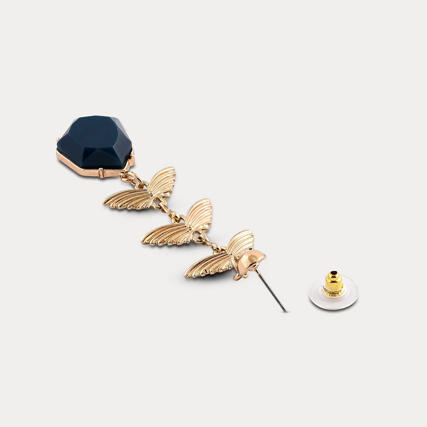 London Women's Country Retreat Stone&Leaf Long Drop Earrings