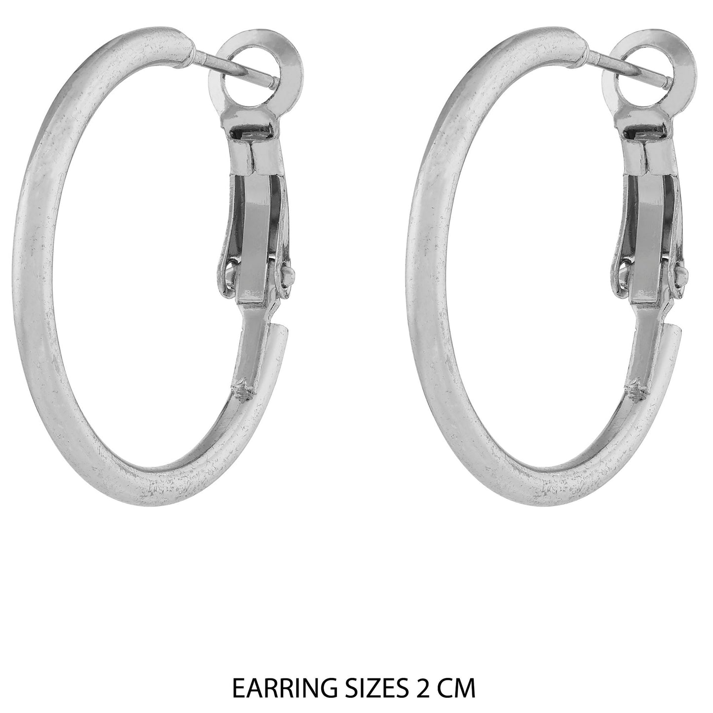 London Women's Silver Small Simple Hoop Earring