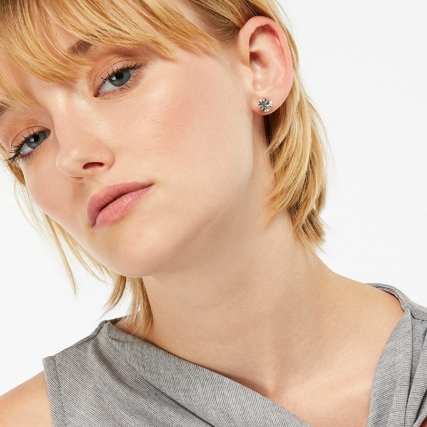 London Women's Multi-Size Crystal Stud Earring Set