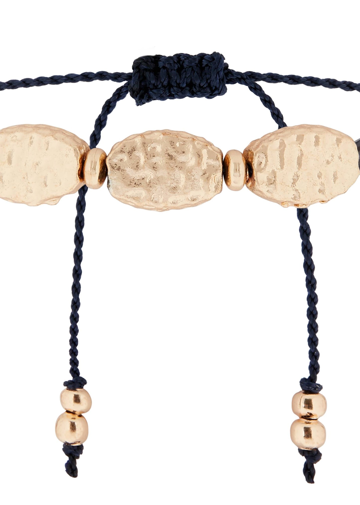 London Women's Navy Hammered Friendship Bracelet