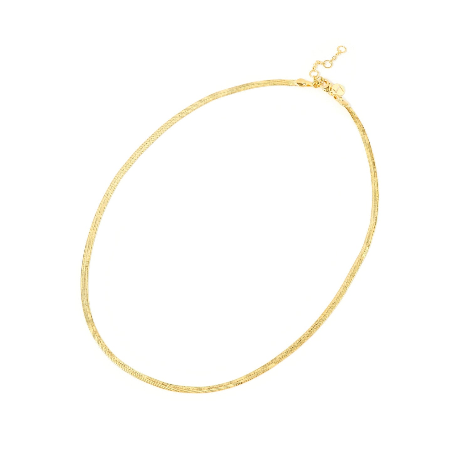 Real Gold Plated Omega Chain Pendant Necklace For Women