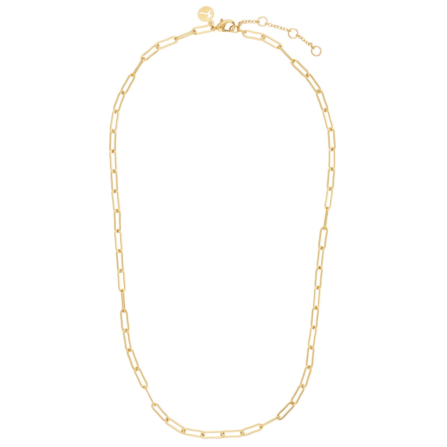 London Women's Z Plain Paper Clip Chain Necklace
