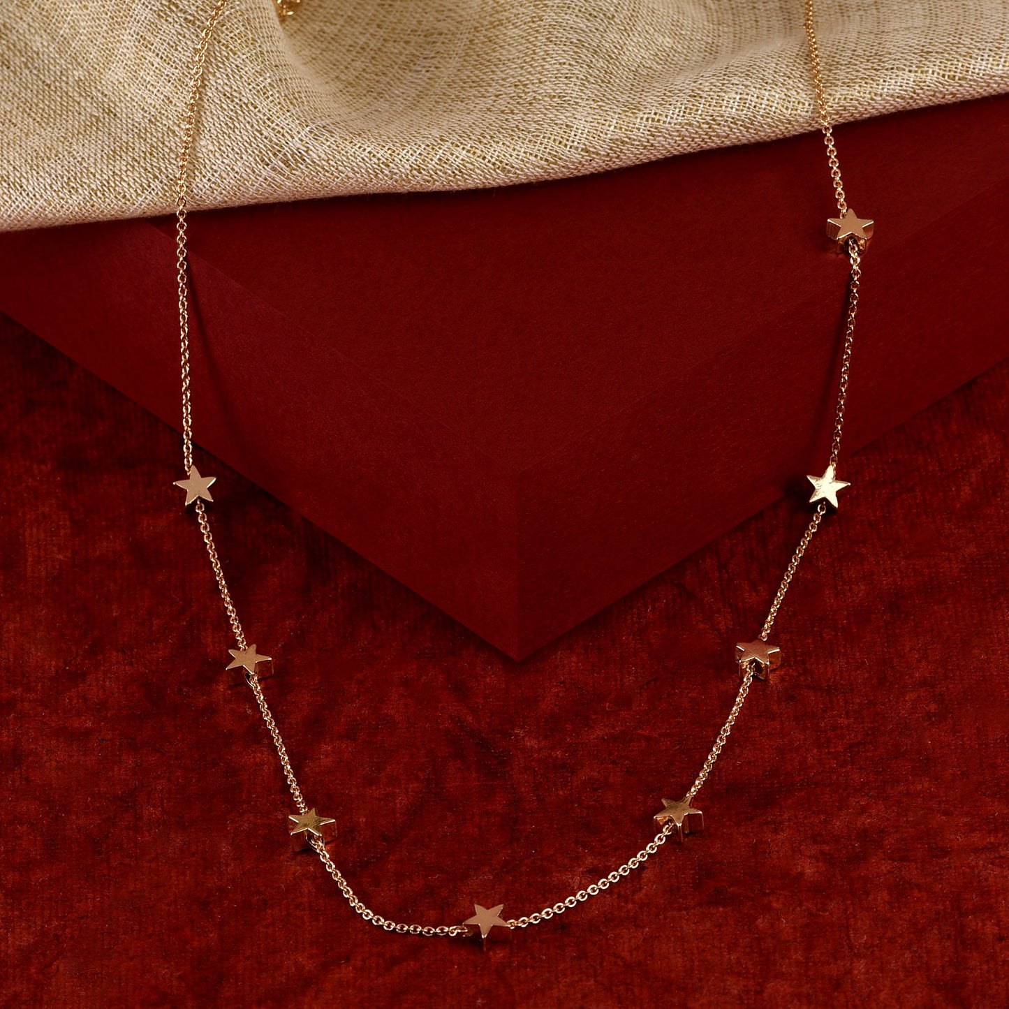 London Women's Star Station Necklace