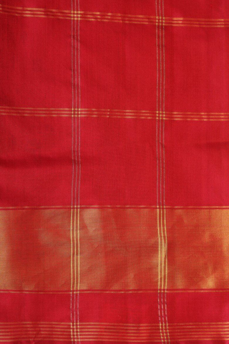Green woven patola saree with blouse