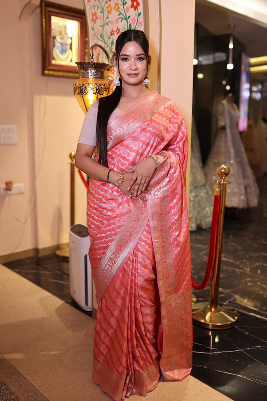 Heather Violet Kalamkari Silk Saree with Elegant Patterns