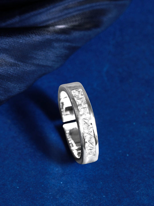 Silver The Studded Sparks Ring