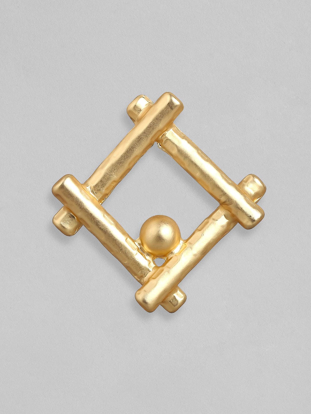 TOKYO TALKIES X Gold-Toned White Set Of 2 Drop Earrings