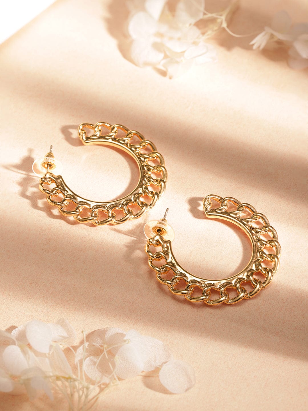 TOKYO TALKIES X  Set Of 2 Gold-Plated Contemporary Earrings